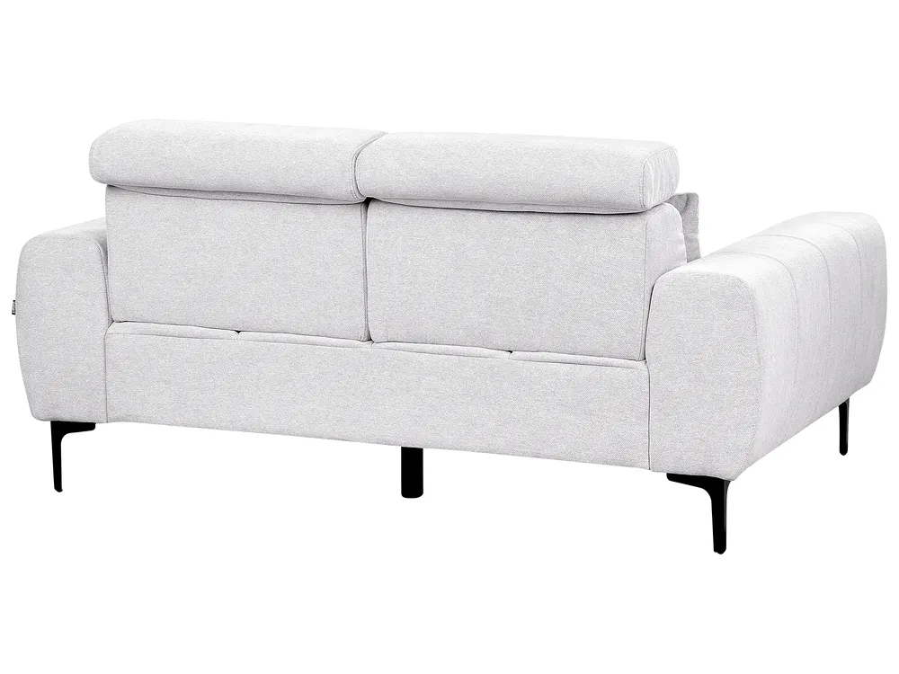 Sofa 2 Seater VEGAMO Fabric Light Grey_925042