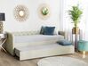 Ausziehbett Stoff LIBOURNE 80 x 200 cm Beige