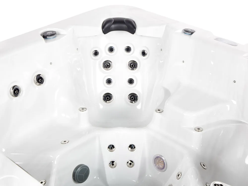 Outdoor Whirlwanne mit LED VILLARRICA Weiß_965308
