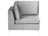Modular U-Shape Sofa 6 Seater EVJA Velvet Grey_789323