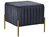 Hocker UTAH Samtstoff Schwarz