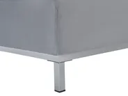 Ecksofa 4-Sitzer OSLO Samtstoff Grau rechtsseitig_747189
