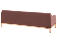 Sofa 3-Sitzer SOSJO Stoff Burgunderrot_940876