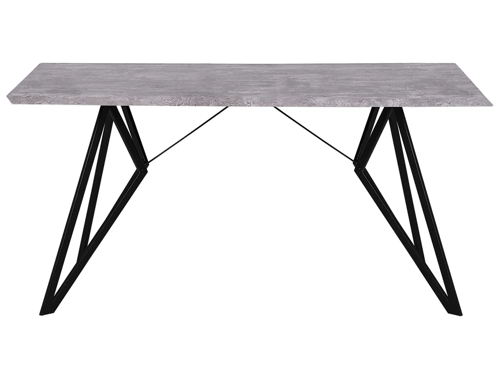Esstisch BUSCOT Grauer Betoneffekt 160 cm 90 cm_755598