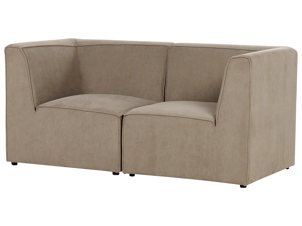 Modulsofa 2-Sitzer LEMVIG Cord Taupe_875295