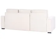 Eckschlafsofa 3-Sitzer EDANE mit Stauraum Bouclé Cremeweiß rechtsseitig_1057038