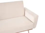 Schlafsofa 3-Sitzer EINA Samtstoff Hellbeige_1057725