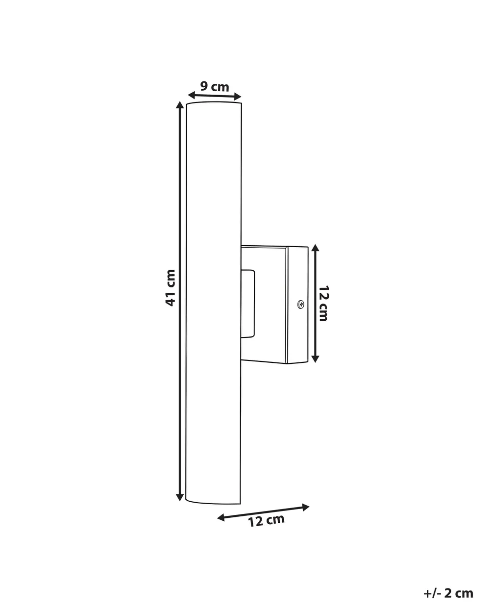 LED Außenwandleuchte KOROS Schwarz_1094795