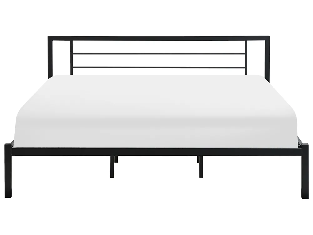 Bed Metal CUSSET 180 x 200 cm (EU Super King) Black_735392