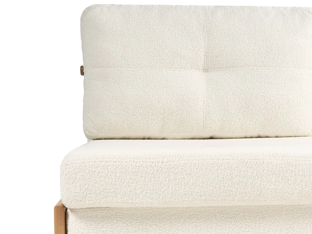 Living Room Set 3 Seater EDLAND with Bench Boucle White_1041133