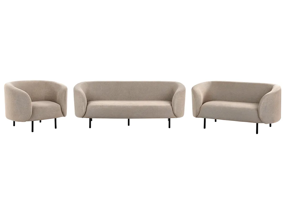 Sofa Set 6-Sitzer LOEN Stoff Taupe