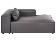 Linksseitige Chaiselongue BRANDE Stoff Schwarz_999118