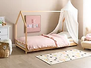 Kids Bed House Pine Wood APPY 90 x 200 cm (EU Single) Light Brown_1175189