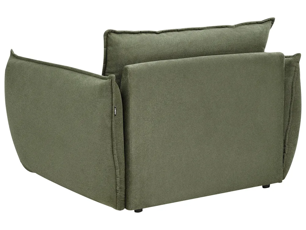 Living Room Set 5 Seater KUNES Fabric Green_1013496