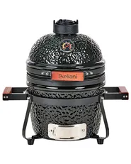 Mini-Holzkohlegrill KAMADO Keramik Schwarz_1007541