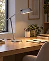 LED Schreibtischlampe LEONIS mit Dimmer Grau