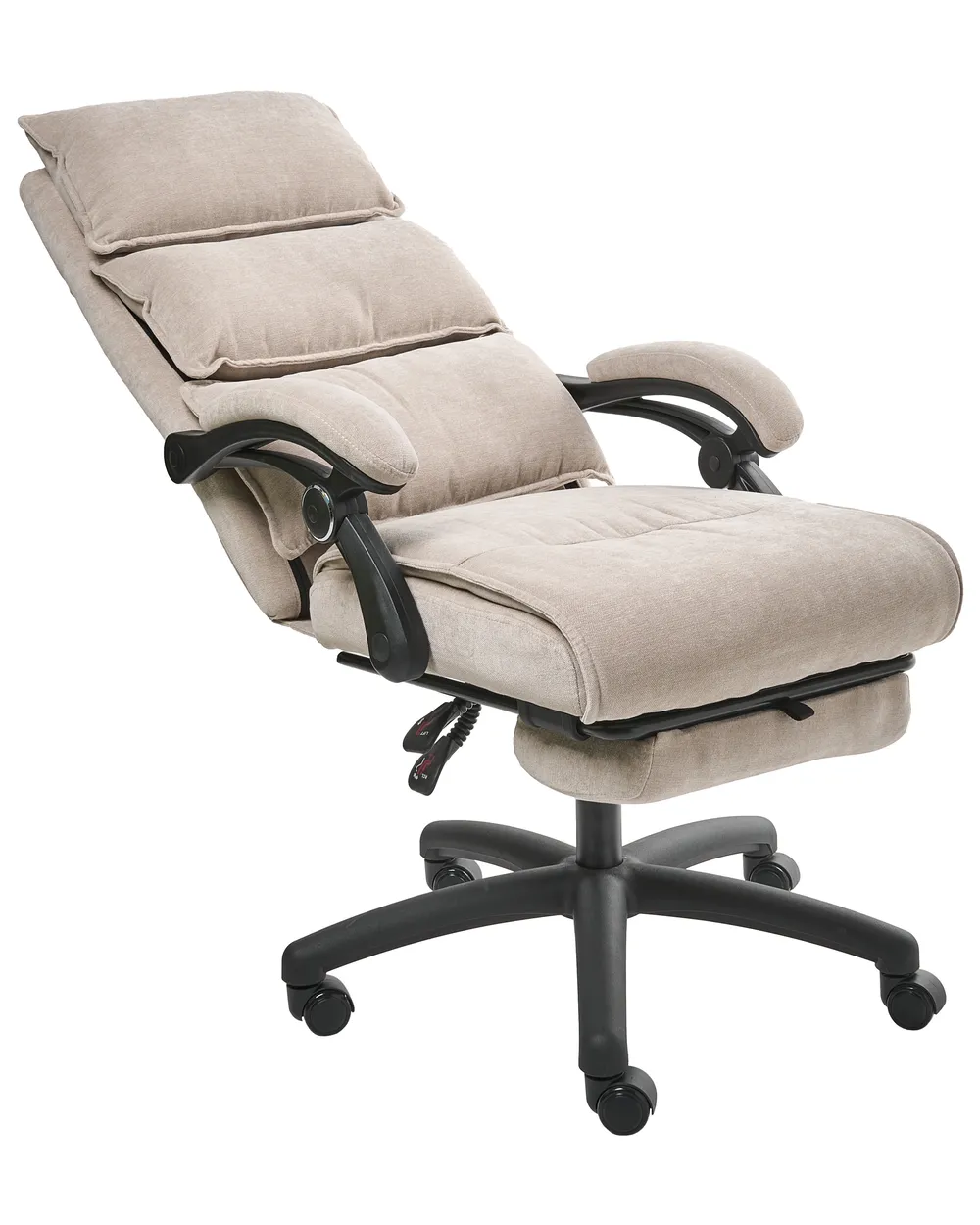 Executive Chair with Footrest EATON Chenille Beige_1009774