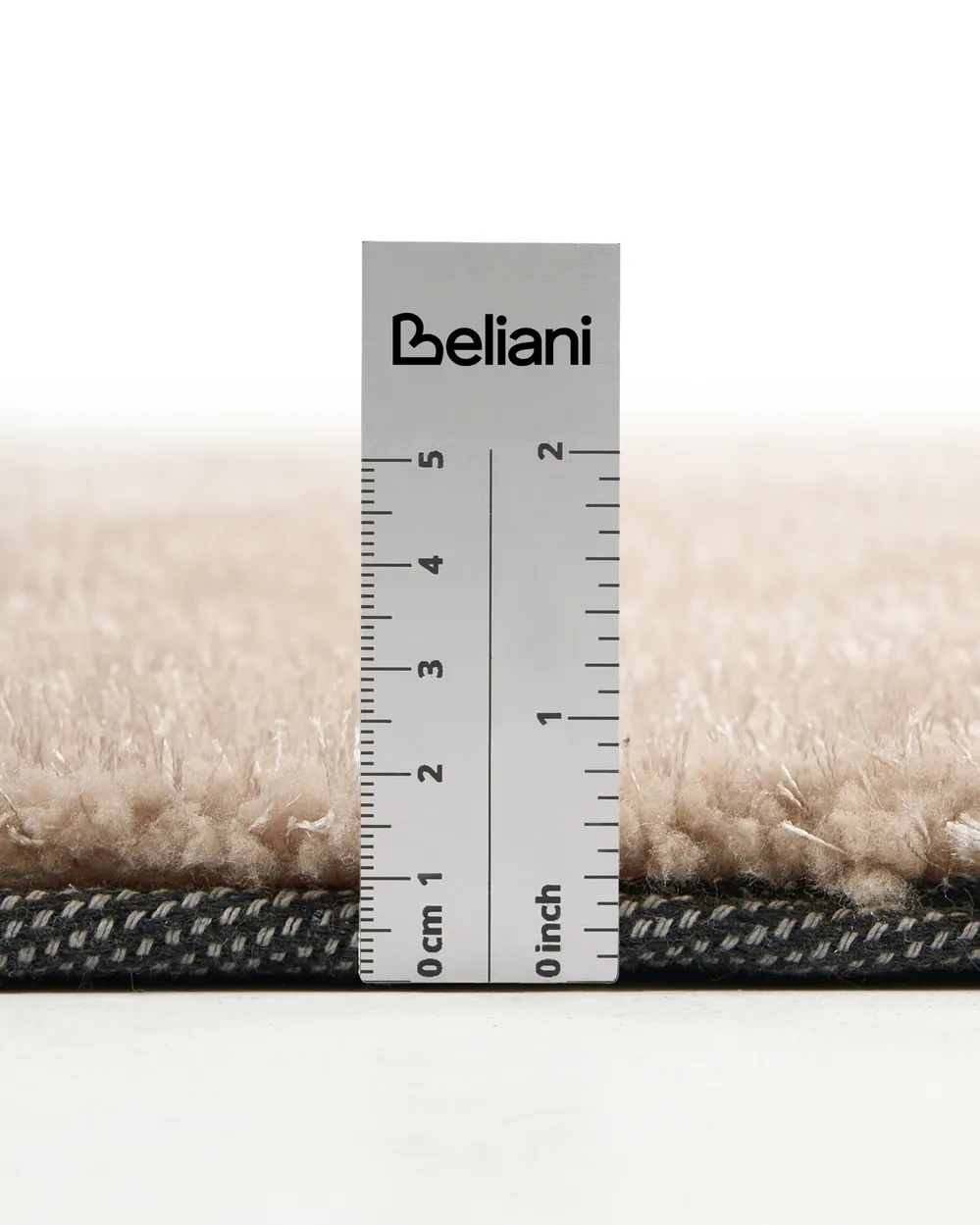 Shaggy Rug DEMRE Sand Beige 200 x 200 cm_1076914