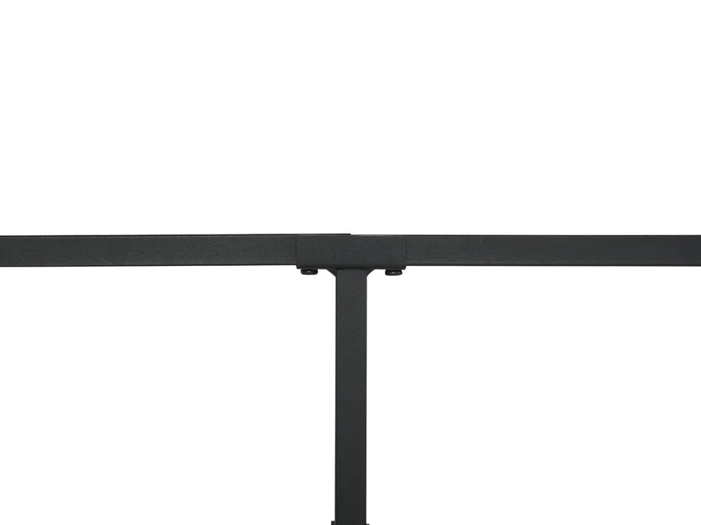 Bett mit Lattenrost Metall BATTUT 90 x 200 cm Schwarz_894124
