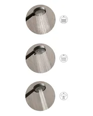 Shower Head and Hose Kit SURIPA 3-function Black_1006552