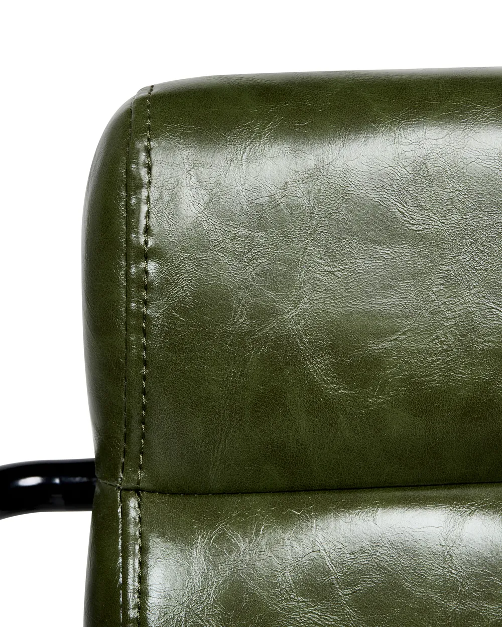 Desk Chair CANDOR Faux Leather Dark Green_993051