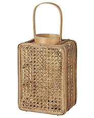 Laterne BANTUL 28 cm Polyrattan Naturfarben_828025