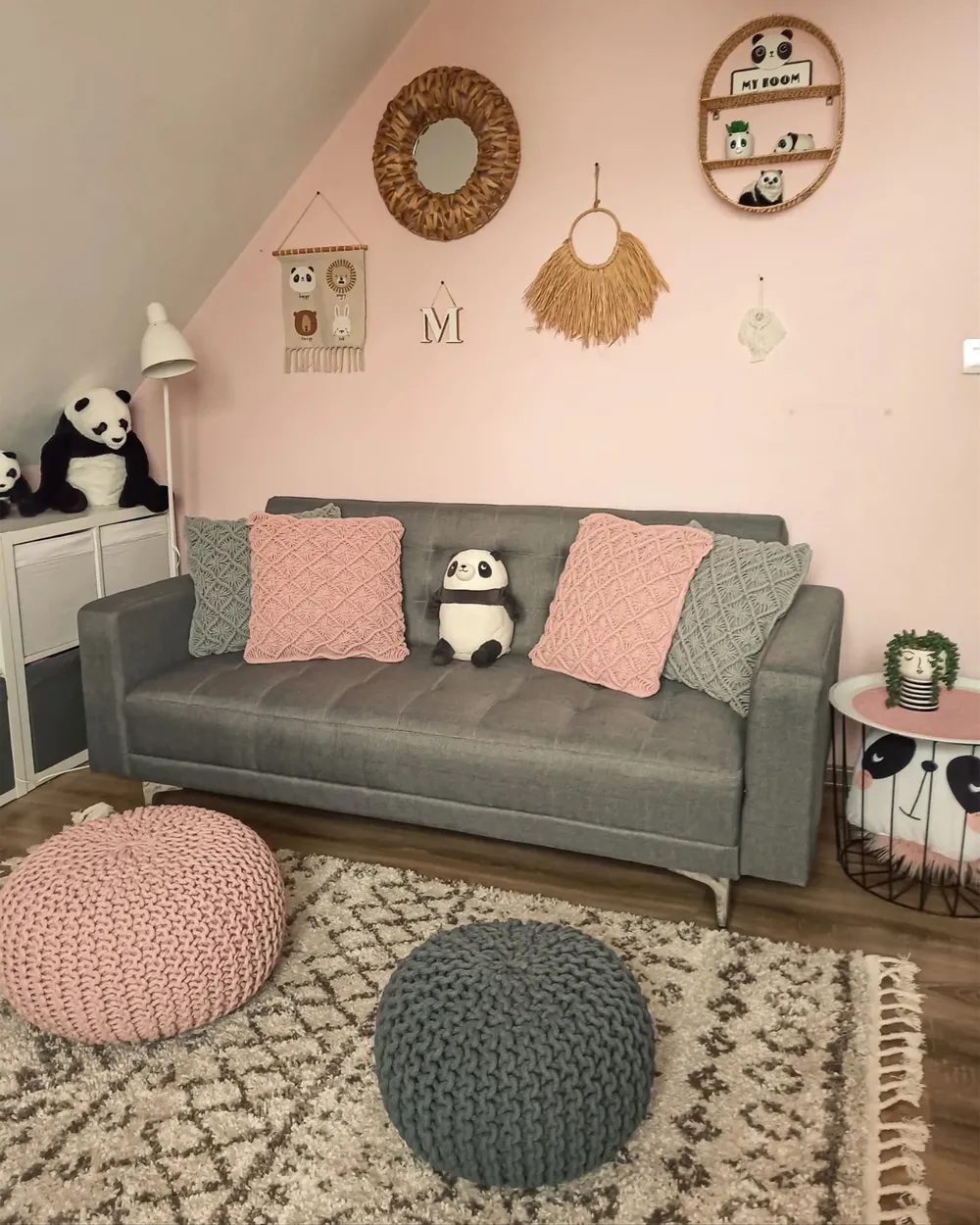 Pouffe CONRAD Cotton Grey_836838
