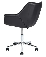 Desk Chair NEWDALE Faux Leather Black_854774