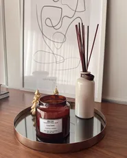Set of 2 Scented Candles ABSOLUTE ALCHEMY Soy Wax Fruity Notes Fresh Notes_957106