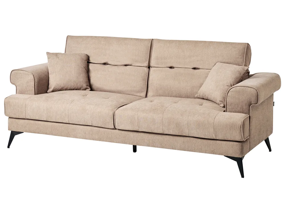 Sofa Set 5-Sitzer SKIVE Stoff Hellbraun_947477