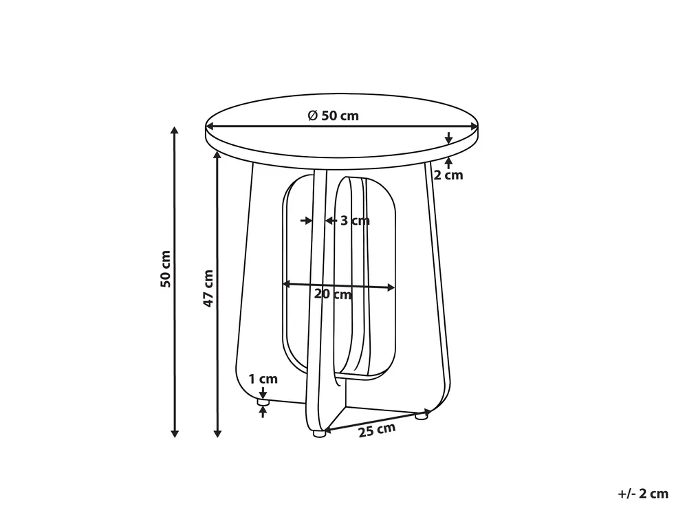 Table d'appoint GAILLARD Marron_1148502