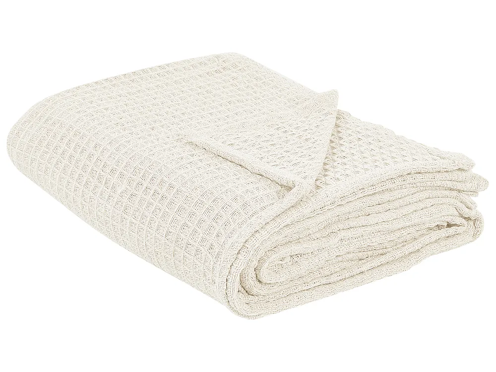Tagesdecke CHAGYL Baumwolle 220 x 240 cm Hellbeige