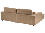 Ecksofa 3-Sitzer LOFOTEN Stoff Braun rechtsseitig_1098859