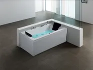 Corner Hot Tub with LED VARADERO 1830 x 900 mm White Left Hand_706936