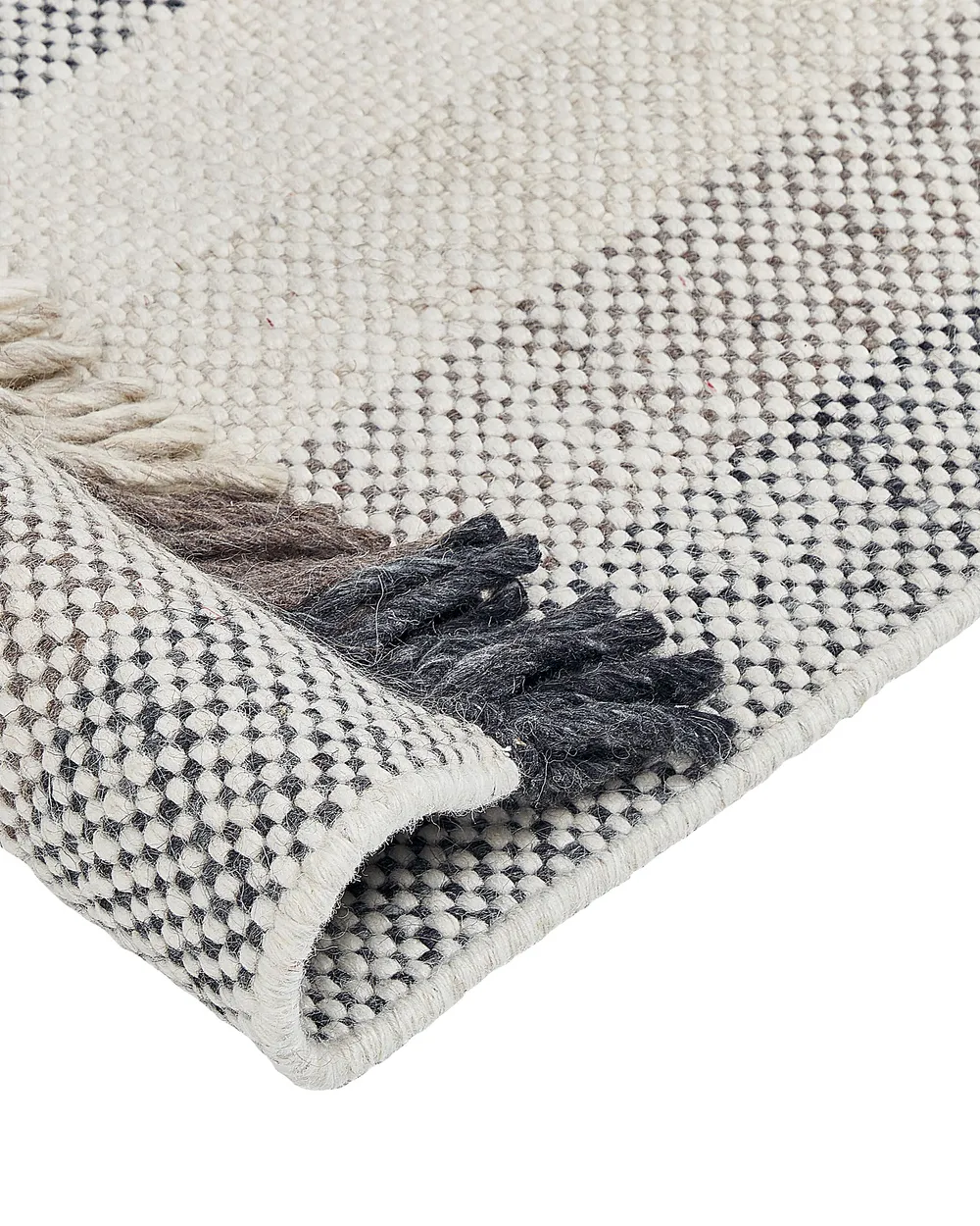 Teppich EMIRLER Weiß 160 x 230 cm Wolle_847187