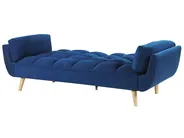 Schlafsofa 3-Sitzer ASBY Samtstoff Marineblau_788081