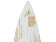 Gartenkissen 3er Set ARUM Pflanzenmuster 45 x 45 cm Beige / Weiß_1124640