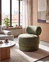 Drehsessel KARVIA  Stoff Grün