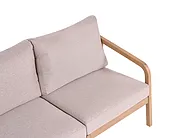 Garden Sofa with Ottoman 3 Seater RIVELLO Acacia Wood Light Brown_1156338