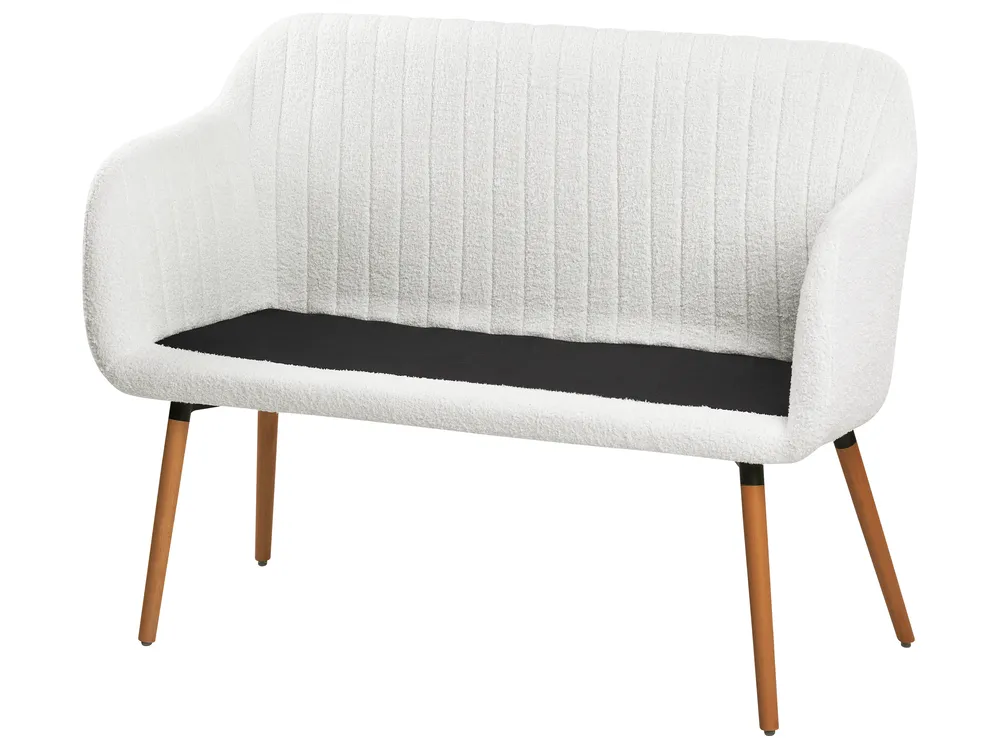 Dining Bench 2 Seater TABY Boucle Off-White_939355