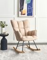Schaukelsessel OULU Stoff Beige