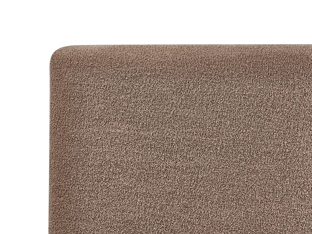 Bett mit Stauraum BOUSSE Bouclé Taupe 160 x 200 cm_980161