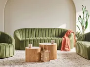 Sofa 3 Seater MALUNG Velvet Dark Green_883978