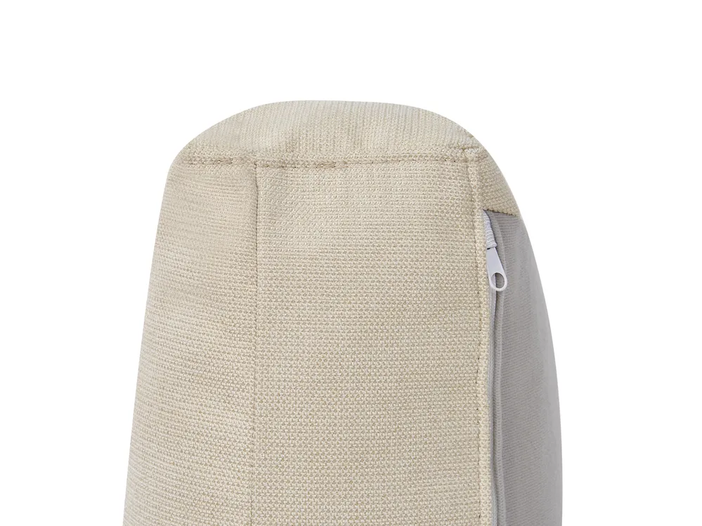 Canapé arrondi 7 places ROTUNDE Tissu Beige_950181