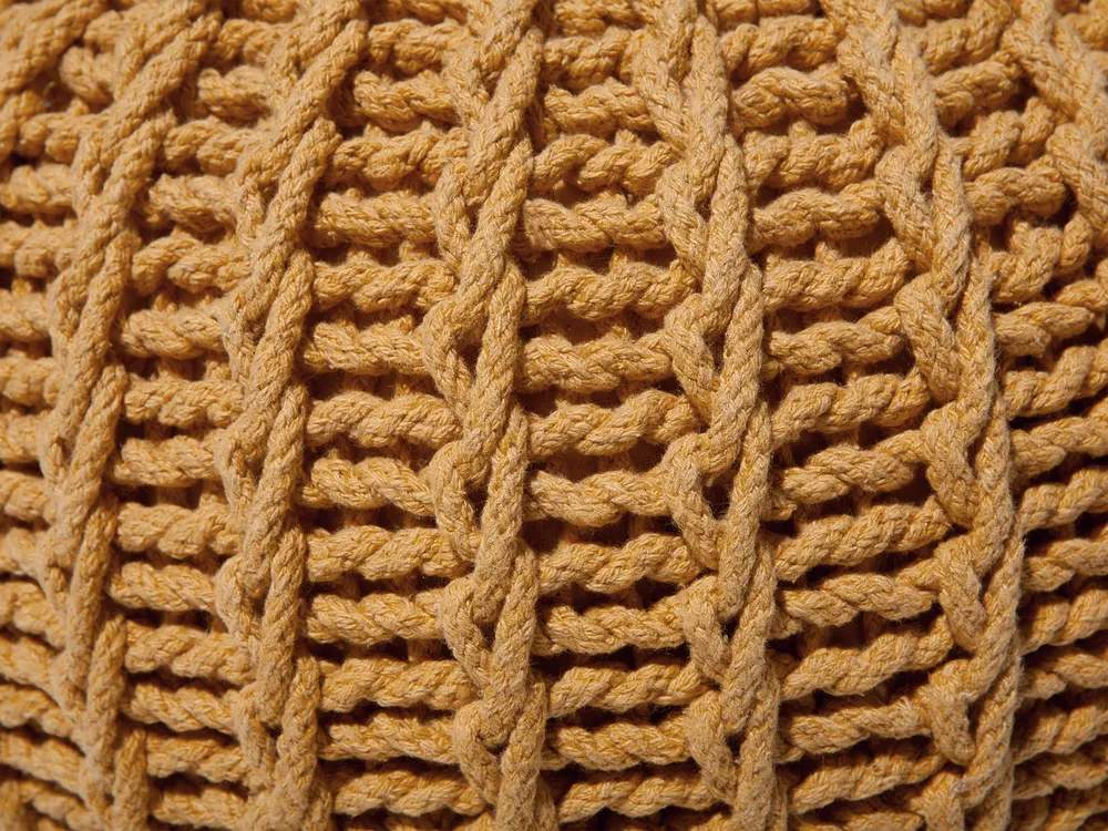 Pouf CONRAD Baumwolle Senfgelb_813957
