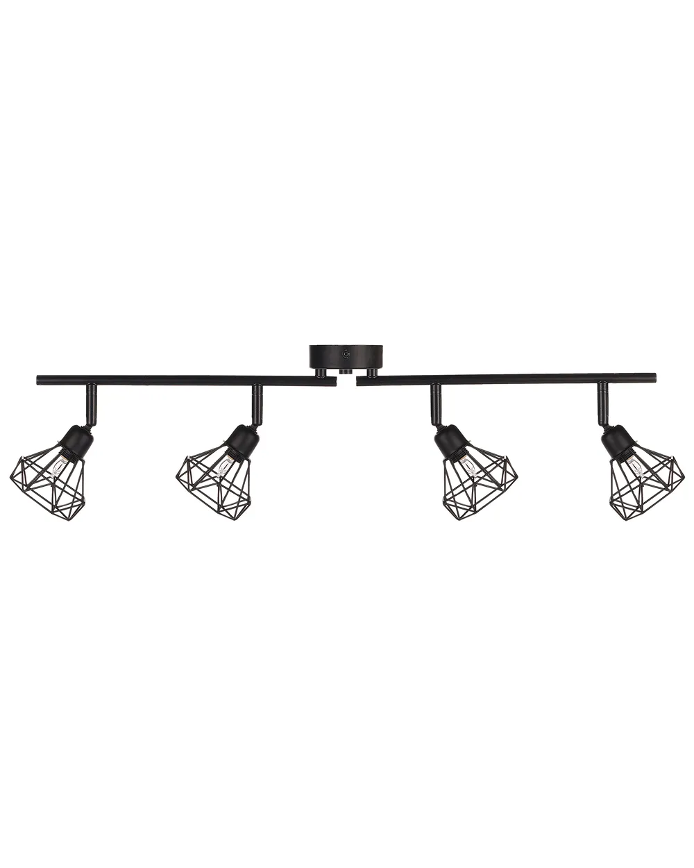 Spot à 4 lumières ERMA Réglable Métal Noir_856286