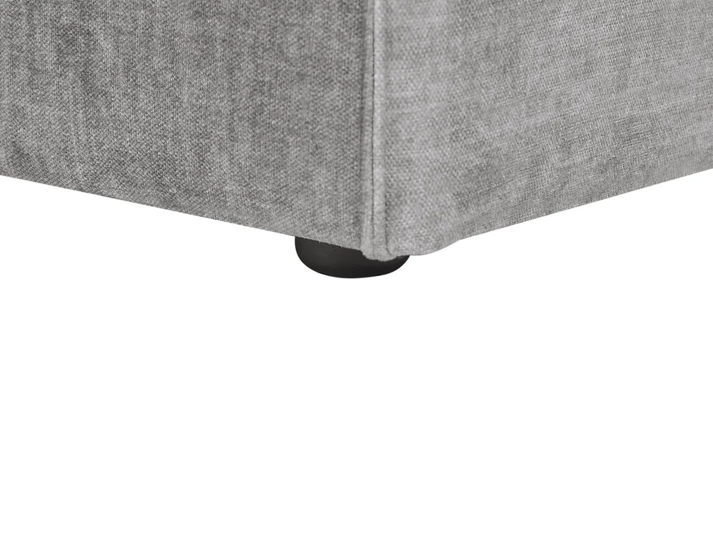 Modular Corner Sofa 3 Seater HELLNAR with Ottoman Fabric Grey Right Hand_911901