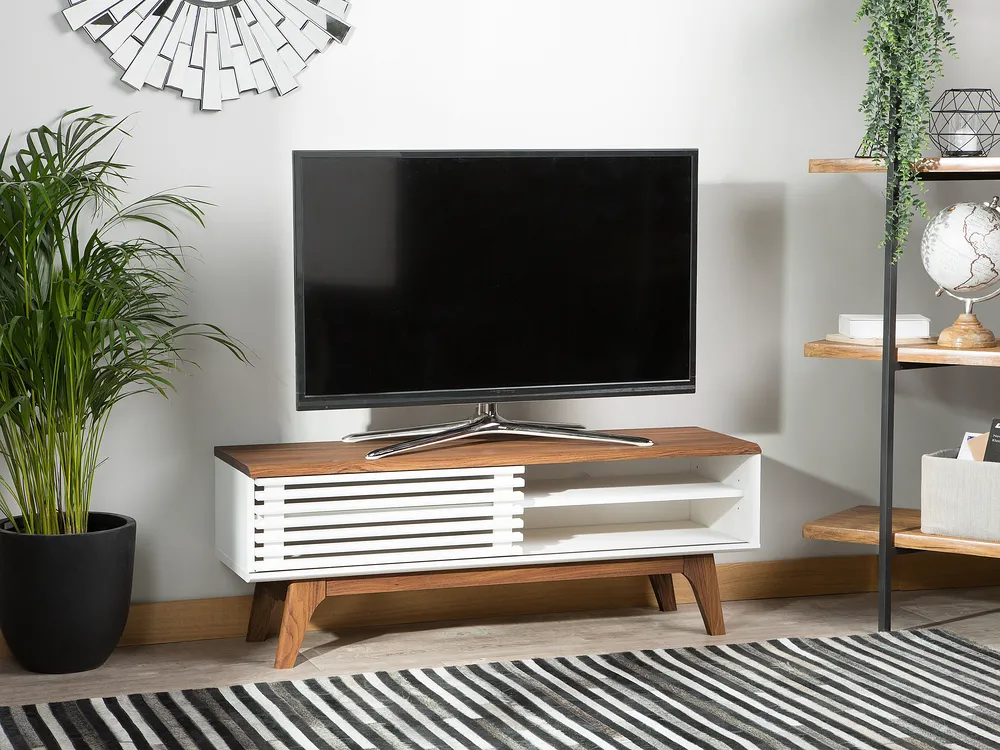 TV-Möbel TOLEDO II Braun / Weiß