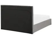 Bett mit Stauraum VION Samtstoff Grau 140 x 200 cm_826743