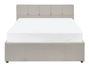 Ottoman Bed LAURESSES Fabric Taupe 120 x 200 cm (EU Small Double)_1153542